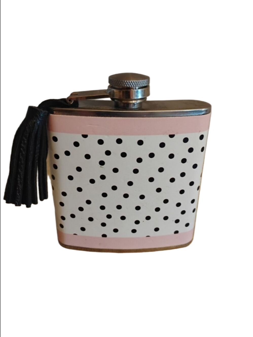 Stainless Steel 5.8 OZ Chic Polka Dots Flask